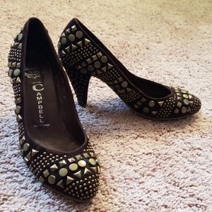 Jeffrey Campbell Ibiza studdedleather heels sz 8